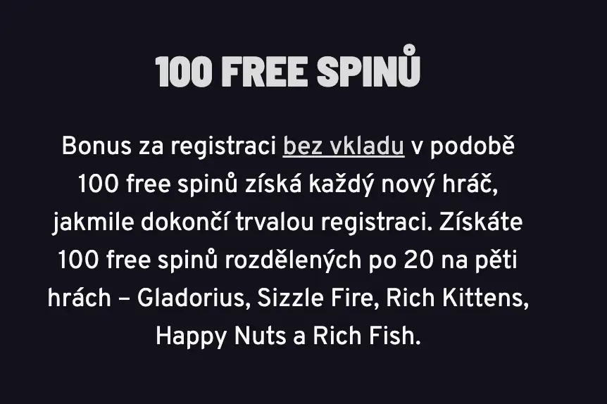 Apollo Games casino – 100 free spinů zdarma při registraci. Bonus 100 free spinů bez vkladu za registraci – nabídka pro nové hráče.
